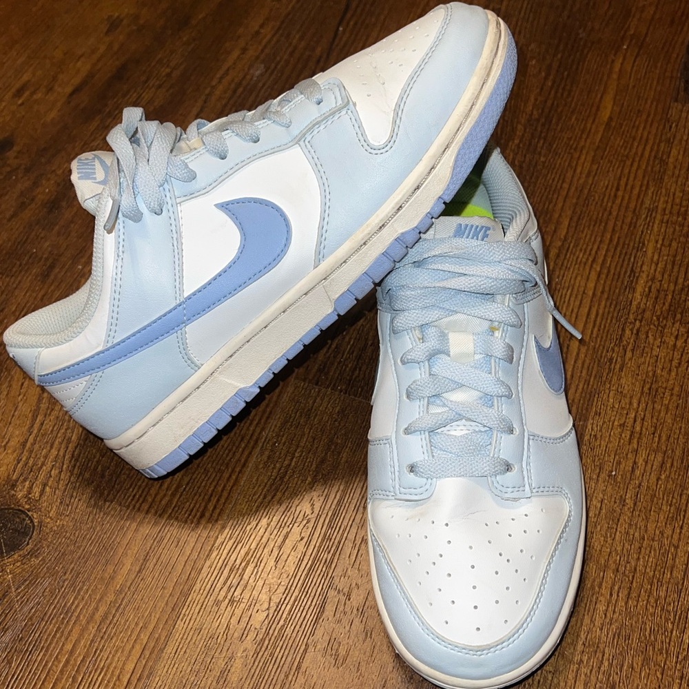Nike Low Dunk Next Nature Blue Tint 90s Style Lace Up Active Sneakers Size 8 - Picture 3 of 12